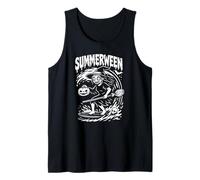 Summerween Halloween Summer Surfing Beach Witch Camiseta sin Mangas