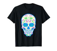 summerween halloween verano azúcar calavera tropical isla gótica Camiseta