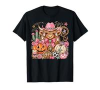 Summerween Highland Cow Cowgirl Verano Halloween Calabazas Camiseta