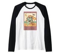 Summerween Hot Ghoul Girl Summer, divertida y linda carta de tarot para mujer Camiseta Manga Raglan