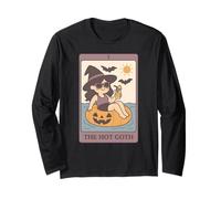 Summerween Hot Goth Summer - Divertida carta de tarot con forma de bruja Manga Larga