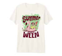 Summerween Vibes Esqueleto Piscina Flamenco Verano Halloween Camiseta Premium