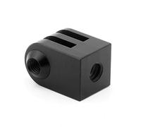 Summerwindy Montaje TríPode De AleacióN De Aluminio CNC Adaptador De Base De CáMara para Deportes Al Aire Libre para Todos Los Accesorios De Monopie De Tornillo De 1/4 Pulgada