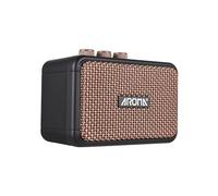 summina Altavoz de guitarra eléctrica de 5 W Altavoz de escritorio Clean and Overdrive 2 efectos de sonido Compatible con conexión BT/auriculares Interfaz de entrada universal de 6,35 mm Plug and Play