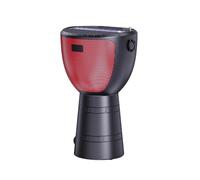 summina Altavoz Solar BT Altavoz Inalámbrico Portátil para Exteriores con Forma de Tambor Africano Función de Iluminación de Linterna Senderismo Ciclismo Panel Solar Incorporado Altavoz Inalámbrico