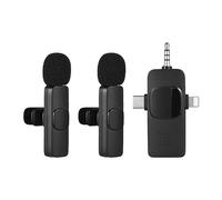 summina Collier Sans Fil 3 en 1 Avec Microphone à Pince, émetteur et Récepteur Avec Clip, Système EE Microphone Portable Rechargeable