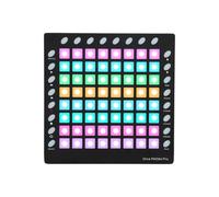 summina MIDI - Controlador de almohadilla de tambor 64 almohadillas retroiluminadas RGB sensible a la velocidad MIDI Strike Pad con 24 botones, módulo de sonido USB MIDI IN OUT para producción de
