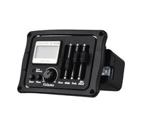 summina Pastilla de guitarra acústica, guitarra clásica folclórica, pastilla de placa ecualizadora, pantalla LCD a color, micrófono integrado con calibración para accesorios de instrumentos de