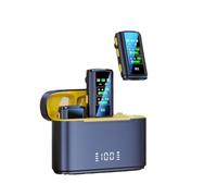 summina Sistema Micrófono Inalámbrico Lavalier con Estuche con Chip 2.4G de Doble núcleo para teléfono móvil Transmisión en Vivo Grabación al Aire Libre,Youtube, TikTok, Vlog, Facebook
