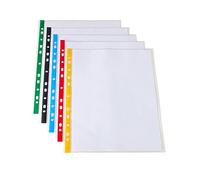 SUMMIT 100 fundas perforadas multicolor A4