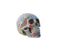 SUMMIT COLLECTION Day of The Dead Colorful Floral Sugar Skull Head Home Decor