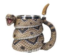 SUMMIT COLLECTION Taza de café de serpiente de cascabel Diamondback Rattler Beer Tankard de 16 fl oz