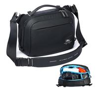 Summit Creative Tenzing - Bolsa bandolera para cámara de 4 L, impermeable, para fotógrafos, compatible con GoPro, Insta360 Flow, DJI Mini 3Pro, Sony A6400, etc. Cámara compacta (negro)