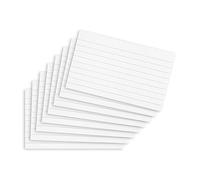 Summit Tarjetas flash, paquete de 200 tarjetas de revisión blancas, 125 x 75 mm
