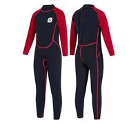 Summshall Traje de neopreno para niños de 2,5 mm, térmico, para natación, buceo, surf, traje de neopreno largo y cálido, para niñas y niños, protección UV y ultra elástico