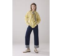 Summum Woman Blouse Bow Tie Printed Stripe Mimosa Yellow Talla: 36 | Manga Larga Outlet | Mujer | Amarillo
