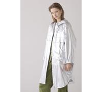Summum Woman Coat Metallic Rain Silver Talla: S | Abrigos Tipo Trench Outlet | Mujer | Gris