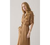 Summum Woman Dress V Neck Silky Touch Peanut Talla: S | Blusón Outlet | Mujer