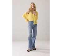 Summum Woman Short Cardigan Refined Viscose Blend Knit Yellow Talla: S | Chaquetas Finas Outlet | Mujer | Amarillo