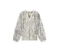 Summum Woman Top Cross Stitch Hand Embroidery Ivory Talla: 36 | Blusas Outlet | Mujer | Blanco