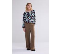 Summum Woman Top Painted Ikat Midnight Blue Talla: 36 | Blusas Outlet | Mujer | Azul