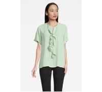 Summum Woman Top Ruffles Fluid Viscose Soft Sage Talla: 38 | Blusas Outlet | Mujer | Verde