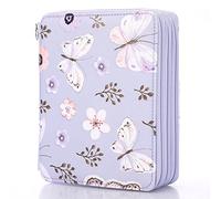 SUMNACON 120 estuche para bolígrafos, organizador de lápices de colores, organizador de gran capacidad y soporte para escuela, oficina, viajes, regalo para familiares y amigos (forma de rosa), Lila