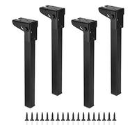 SUMNACON 4 Patas Plegables de 30 cm, Hierro de Alta Tensión para Mesa, Muebles, Ordenador Portátil, Mesa de Café, Cama, Armario - Patas de Repuesto