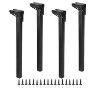SUMNACON 4 Patas Plegables de 40 cm, Hierro de Alta Tensión para Mesa, Muebles, Ordenador Portátil, Mesa de Café, Cama, Armario