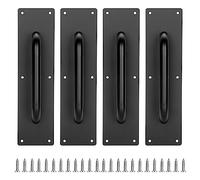 Sumnacon Juego de 4 tiradores de acero inoxidable para puerta (30 x 8 cm)