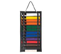 SUMNACON Soporte para 12 Cinturones de Artes Marciales, Organizador Negro de Cinturones de Karate Taekwondo para Colgar en la Pared, Soporte Expositor de Cinturones de Artes Marciales, Colgador de