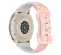SumNeol 20mm Correa grabado floral para Garmin Forerunner 170/170 Music/Forerunner 70/Approach J1/Forerunner 570 42mm,correa deportiva silicona suave mujer para Vivoactive 6/5
