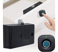 SUMNEW Cerradura de gabinete de huellas dactilares, biométrica inteligente, cerradura de armario oculta sin llave, cerradura eléctrica de seguridad para niños, muebles de madera para oficina en casa