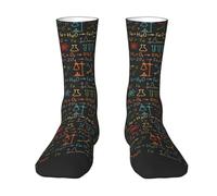 SUMNOS Experimento Educativo de Ecuaciones de química, Calcetines de compresión Calcetines de tripulación Calcetines Casuales para Adultos Calcetines Deportivos