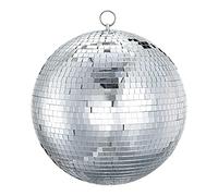 Sumono Bola de discoteca de espejo de 12 pulgadas, bola de espejo con anillo colgante para DJ, club, escenario, bar, fiesta, boda, decoración de vacaciones