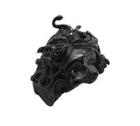 Sumpgle Anillo de acero de titanio para hombre con diseño de Gorgona Medusa, inspirado en la mitología griega, joyería vintage gótica para hombre, 11
