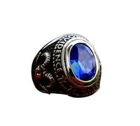 Sumpgle Anillo de acero inoxidable para hombre G.V Réplica original Titanio Acero circón Piedra Vintage Masonería Joyería Estilo de moda
