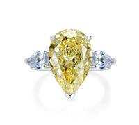 Sumpgle Anillo de plata 925 con piedras preciosas de alto carbono cortado en pera, regalo de lujo para mujer, 9