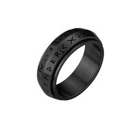 Sumpgle Anillo giratorio de acero de titanio de runa vikinga para joyería de hombre Moda joyería de mano para hombre