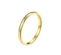 Sumpgle Anillo simple de una sola cola de 2 mm Anillos de pareja Anillos de acero de titanio chapados al vacío y anillos morados Bisutería de moda