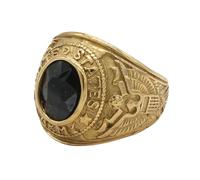 Sumpgle Anillo táctico de acero de titanio de estilo militar vintage para hombre, joyería para uso diario, accesorio para hombre, 9