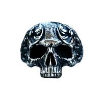 Sumpgle Anillos de acero inoxidable para hombre de estilo punk Hip Hop Acero de titanio Anillos de calavera vintage Bisutería de moda