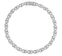 Sumpgle Cadena de metal estilo hip hop Infinity Cuba para regalo, 8 inch/20 cm