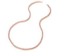 Sumpgle Collar de cadena de metal estilo hip hop con circonita cúbica unisex, 8 inch/20 CM