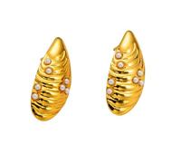 Sumpgle INS - Pendientes de acero de titanio con diseño de corazón y corazón Mobius