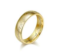 Sumpgle LOTR Anillos de tungsteno Joyería de moda grabada con láser Bandas de anillo mágico unisex para hombres y mujeres