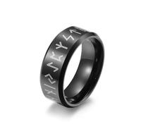 Sumpgle Runas vikingas nórdicas Anillo de carburo de tungsteno Joyería de moda unisex con símbolos antiguos