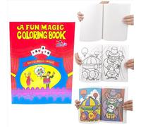 sumrica Magic - Libro mágico de dibujos animados que cambia de color, libro interactivo de garabatos, accesorios mágicos para espectáculos de talentos y diversión familiar (rojo grande)
