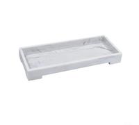 Sumsoctober Bandeja de tocador de silicona para baño y cocina, moderna bandeja organizadora antideslizante para fregadero, dispensador de jabón y cuidado de la piel, caja de almacenamiento impermeable