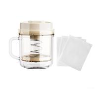 Sumsoctober Colador de yogur griego de 1100 ml para hacer yogur casero con 3 bolsas de filtro reutilizables, fácil de limpiar para aperitivos ricos en proteínas y cocinar bajo en grasa